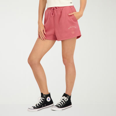 VOLCOM Juniors Womens Mid Rise Juniors Pull-On Short