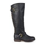 Journee Collection Womens Spokane Wide Calf Riding Boots