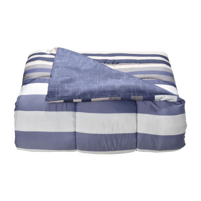 Lanwood Home Xavier Stripe 8-pc. Midweight Comforter Set