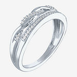 LIMITED TIME SPECIAL! Womens 1/10 CT. T.W. Genuine Diamond Sterling Silver Band