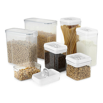 OXO Good Grips POP Food Storage Container, Clear Plastic Rectangle, 1.2 Qt.