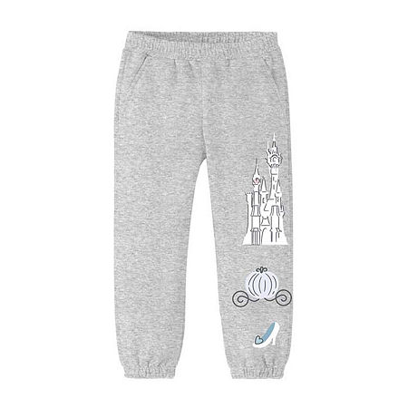 Toddler Girls 2-pc. Fleece Cinderella Pant Set, 4t, Gray