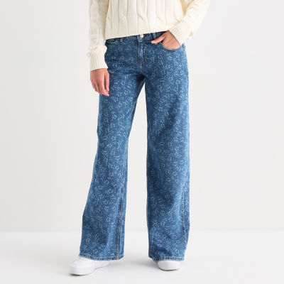 Arizona Womens Juniors Low Rise Baggy Fit Jean