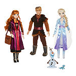 Disney Collection Frozen Dolls And Outfits Deluxe Set