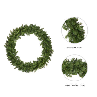 Eastern Pine Artificial Christmas Wreath - 48-Inch  Unlit