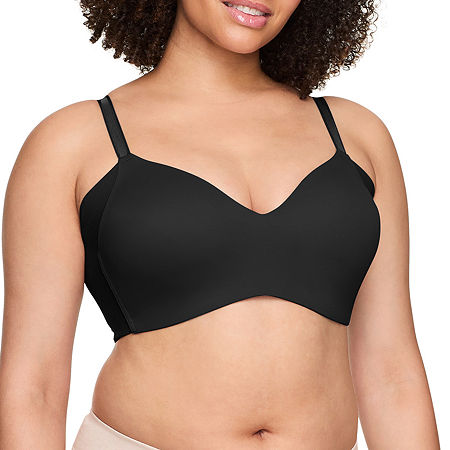 Warners Women's No Side Effects Seamless Comfort Underwire T-Shirt Bra-RA3061A, B, Black