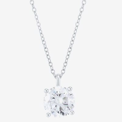 2 CT. Lab-Grown (H-I / Si1-Si2) Diamond 14K Gold Round Pendant Necklace