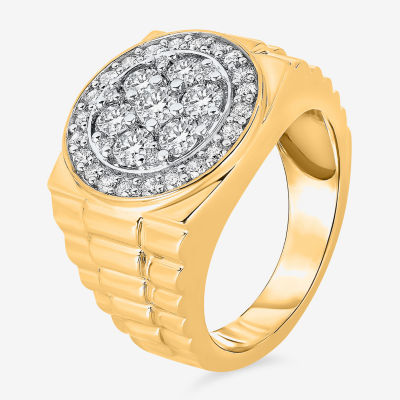 Men's 2 CT. T.W. Genuine Diamond Cluster Ring in 10K or 14K Gold