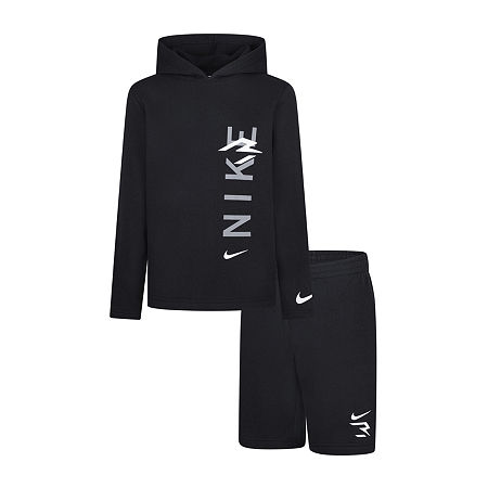 Nike 3BRAND by Russell Wilson Big Boys 2-pc. Short Set, Medium, Black