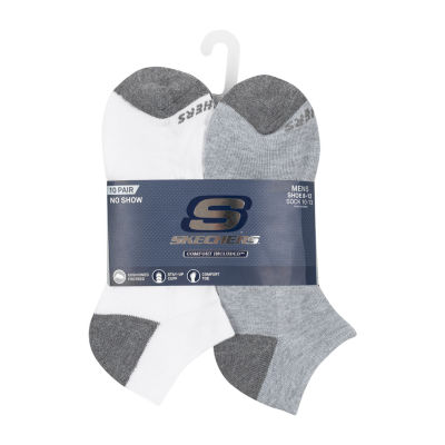 Skechers Mens Multi-Pack 10 Pair No Show Socks