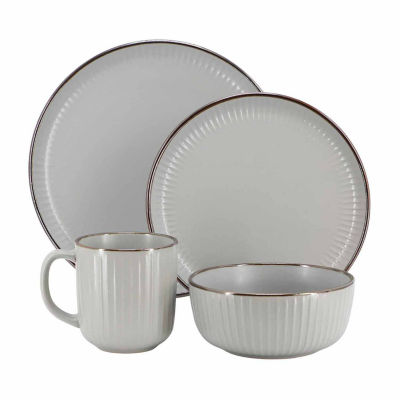 Elama Leo 16-pc. Stoneware Dinnerware Set