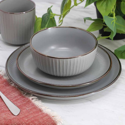 Elama Leo 16-pc. Stoneware Dinnerware Set