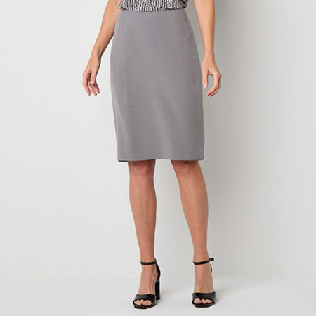 Black Label by Evan-Picone Womens Suit Skirt, 16, Gray