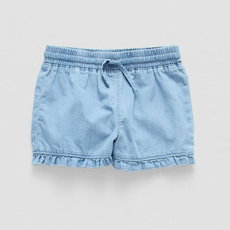 Okie Dokie Toddler & Little Girls Pull-On Short, 6x, Blue