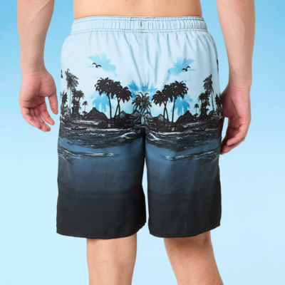 Burnside E-Board Mens Quick Dry Striped Swim Shorts