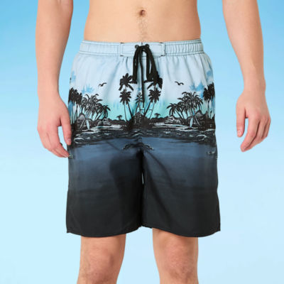 Burnside E-Board Mens Quick Dry Striped Swim Shorts