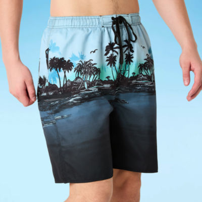 Burnside E-Board Mens Quick Dry Striped Swim Shorts