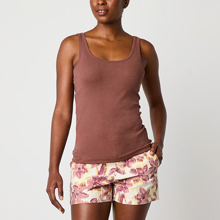 a.n.a Womens U Neck Sleeveless Tank Top, Xx-large, Brown