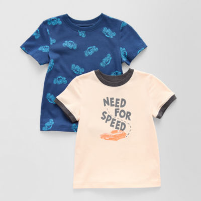 Okie Dokie Toddler & Little Boys 2-pc. Crew Neck Short Sleeve Graphic T-Shirt