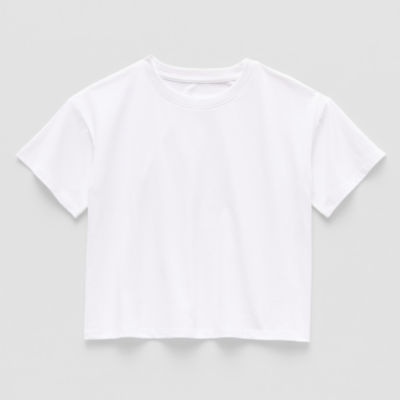 Thereabouts Little & Big Girls Boxy Crew Neck Short Sleeve T-Shirt