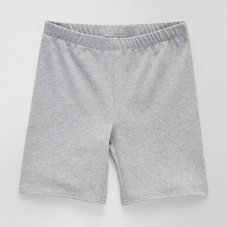 Thereabouts Little & Big Girls Solid 6" Bike Short, X-large (18.5) Plus, Gray