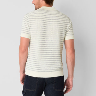 mutual weave Mens Regular Fit Short Sleeve Polo Shirt