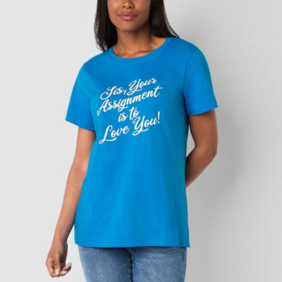 Hope & Wonder Black History Month Womens Short Sleeve Graphic T-Shirt
