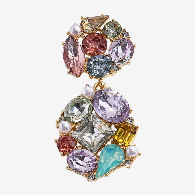 Bijoux Bar Gold Tone Womens Drop Earrings