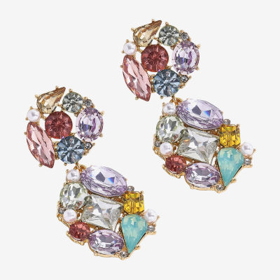 Bijoux Bar Gold Tone Womens Drop Earrings