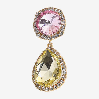 Bijoux Bar Gold Tone Womens Drop Earrings