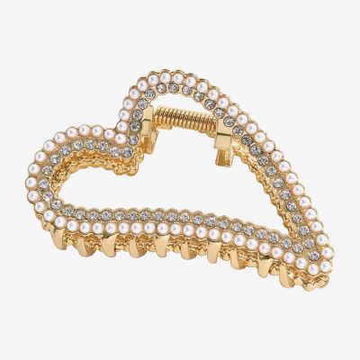 Bijoux Bar Gold Tone Heart Hair Clip
