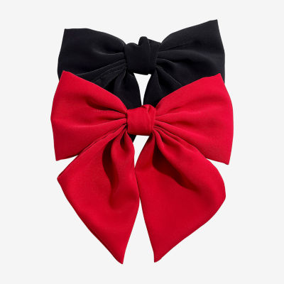 Bijoux Bar Red & Black 2-pc. Hair Bow