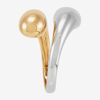 Silver Addiction Womens 14MM 14K Gold Over Silver Band