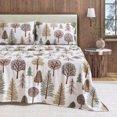 Linery Charming Winter Flannel Wrinkle Resistant Sheet Set