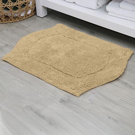 Home Weavers Inc Waterford Quick Dry 17x24 Inch Bath Rug In Sand