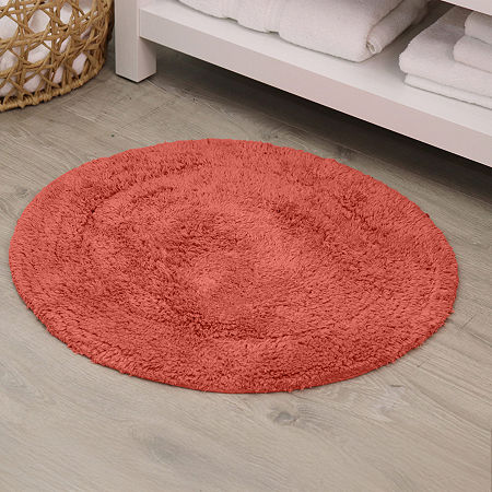 Home Weavers Inc Waterford Round Bath Rug In Orange