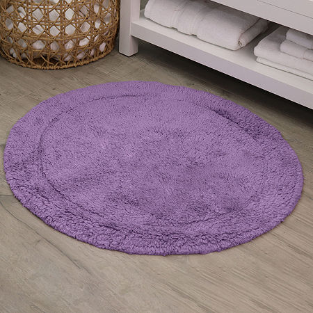 Home Weavers Inc Waterford Round Bath Rug In Purple