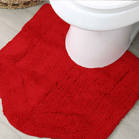 Home Weavers Inc Waterford Quick Dry 20x20 Inch Bath Rug In Red