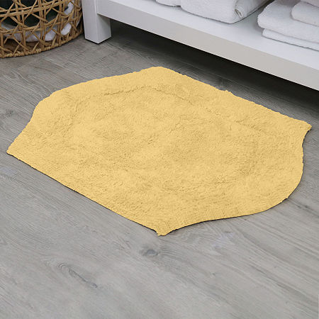 Home Weavers Inc Waterford Quick Dry 21x34 Inch Bath Rug In Yellow