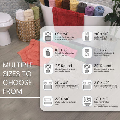 Home Weavers Inc Waterford Quick Dry 21X34 Inch Bath Rug