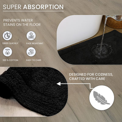 Home Weavers Inc Waterford Quick Dry 21X34 Inch Bath Rug