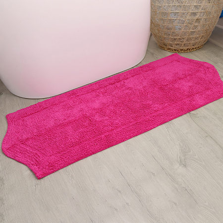 Home Weavers Inc Waterford Quick Dry 22x60 Inch Bath Rug In Pink