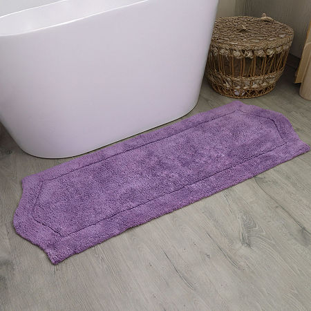 Home Weavers Inc Waterford Quick Dry 22x60 Inch Bath Rug In Purple