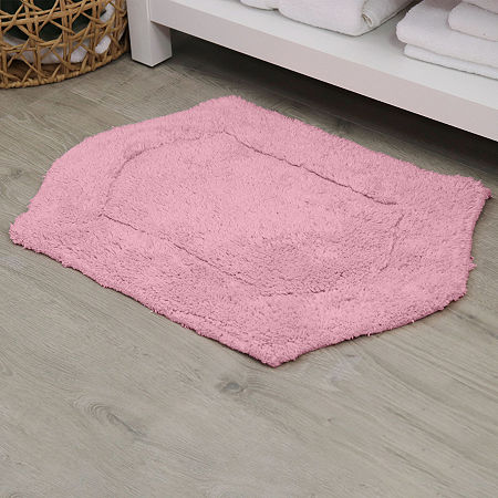 Home Weavers Inc Waterford Quick Dry 24x40 Inch Bath Rug In Pink