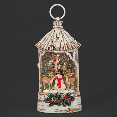 Roman 10"H Lighted Swirl Igloo With Polar Bears Christmas Tabletop Decor