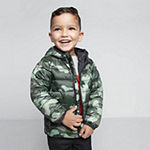 Okie Dokie Toddler Unisex Hooded Packable Midweight Puffer Jacket