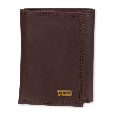 Levi's trifold hot sale leather wallet