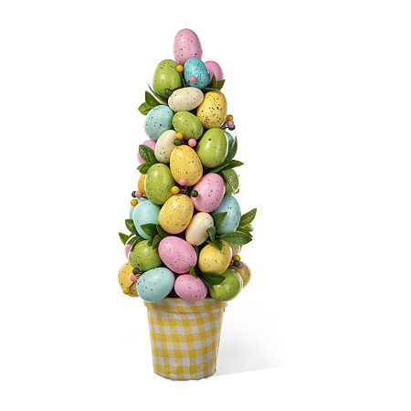 Glitzhome Egg Tree Easter Tabletop Decor, One Size, Blue