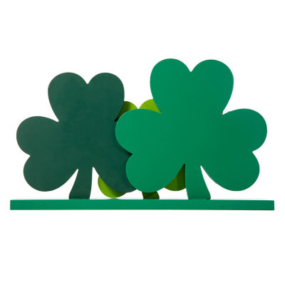 Glitzhome Shamrocks St. Patricks Day Tabletop Decor