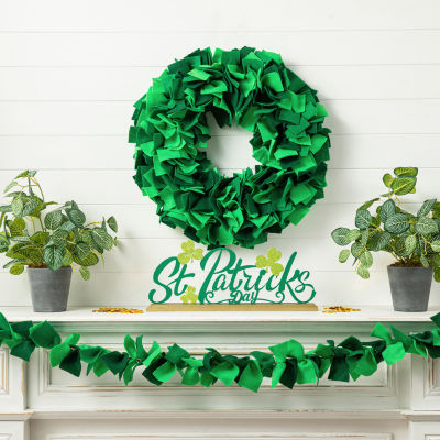 Glitzhome Shamrock Berry Wreath